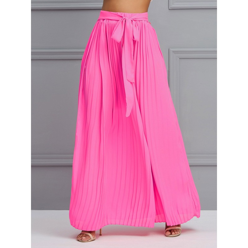 Pure Color Chiffon Women's Skirt