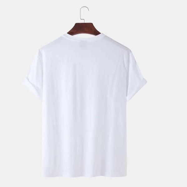 100% Cotton Men's Heavy Oversized T-Shirt Embroidery Printing Thick Collar
