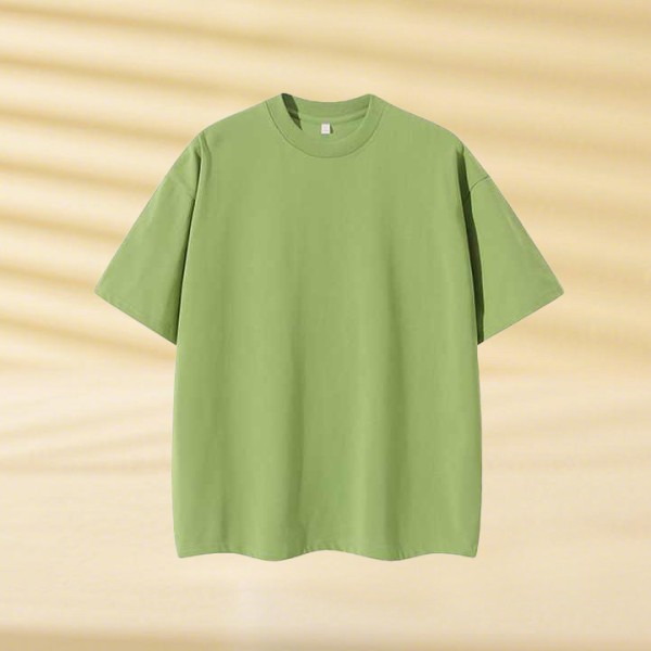 260 GSM Summer T Shirt Men New Fashion Short Sleeve Loose Basic T-shirts