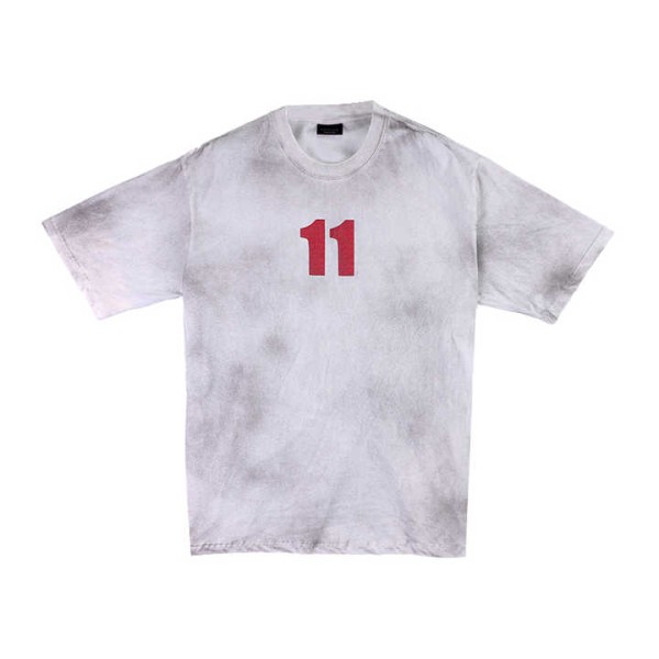 Heavyweight Streetwear T-shirt with and Picture Ov...