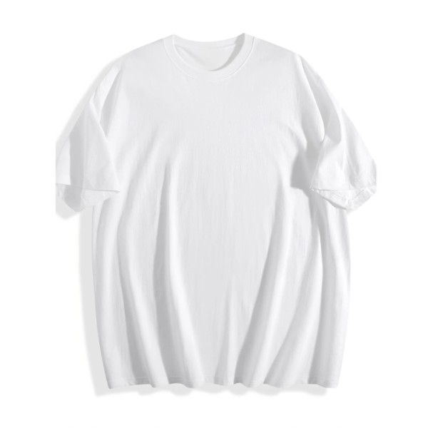 Men's Quality Cotton T-Shirt - Loose Fit, Round Ne...
