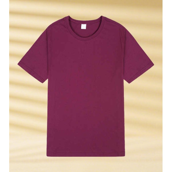 Men Plus Size O-Neck Short Sleeve Blank Design and Print Pattern 230 Gsm Woven Fabric