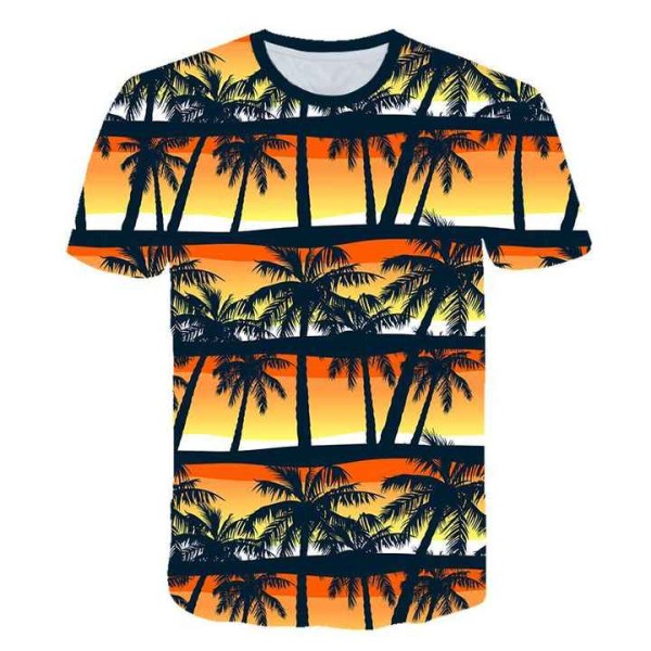 Men's Breathable Quick Dry Hawaiian Shirt Casual H...