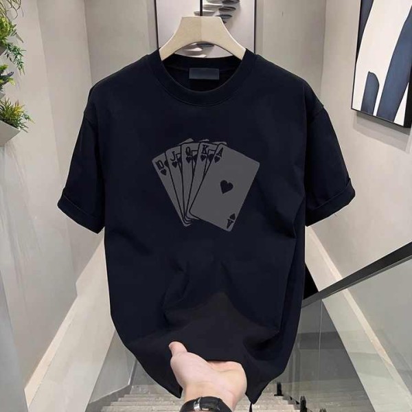 Men's Loose-Fit 100% Cotton T-Shirt Plus Size Short Sleeve