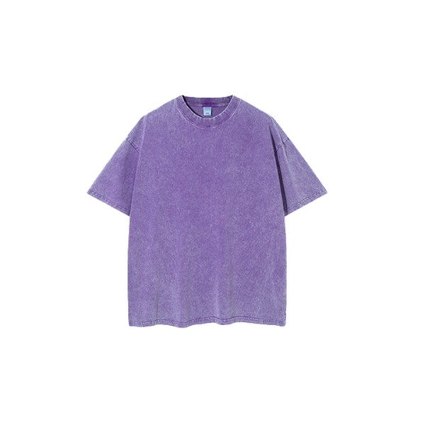 Streetwear 260gsm Oversized Blank Vintage T Shirt ...
