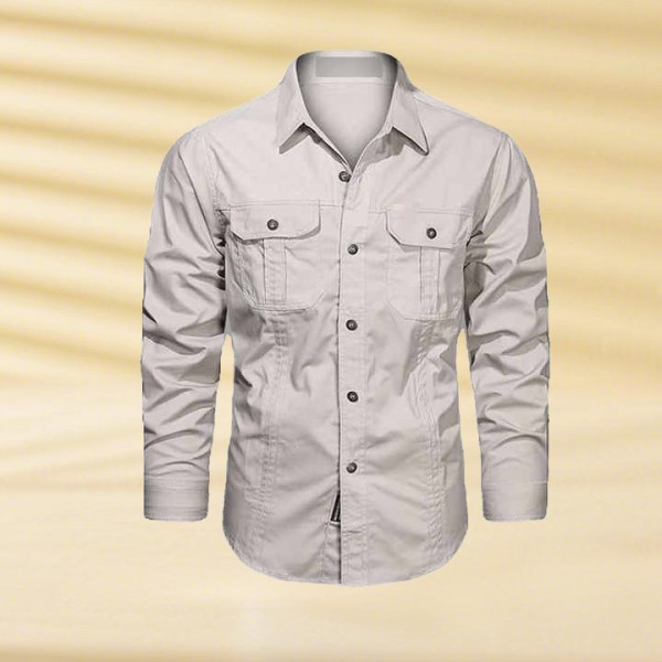 Hot Sale Men Shirt Casual Nylon Quick Dry Outdoor Long Sleeve Cargo Shirt