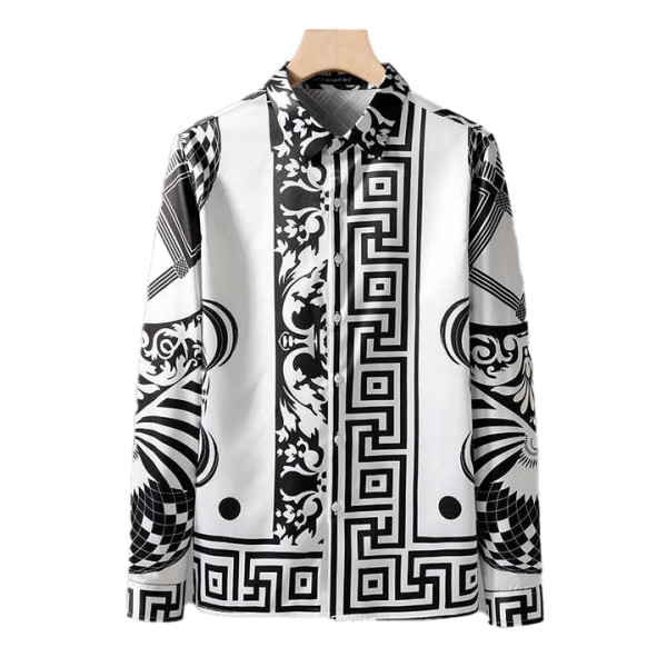 High Quality Vacation shirts Printed Work Long Sle...