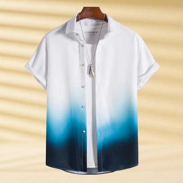 Summer Hawaiian Shirts for Men Fashion Short Short Casual