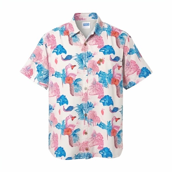 Hawaiian Men's Button Quick Dry Shirt Casual Summe...