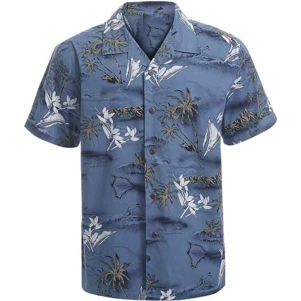 Skull Pattern Button Down Shirts Tropical Holiday ...
