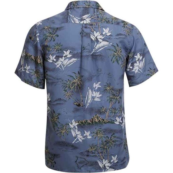 Skull Pattern Button Down Shirts Tropical Holiday Beach Shirts