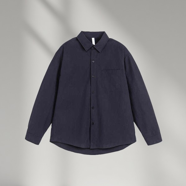 Summer Vacation shirt long sleeved button solid color cardigan