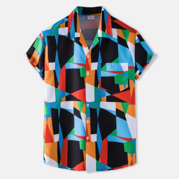 New Vacation shirt Beach Style Casual Large Size S...
