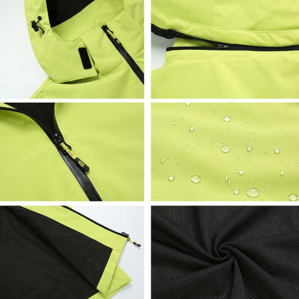 Men's Waterproof Outdoor Windbreaker Jacket Varsity Style