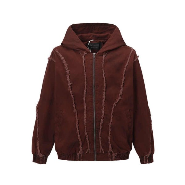 Men's Retro American Hooded Jacket Coat New Wasteland Style 100% Cotton