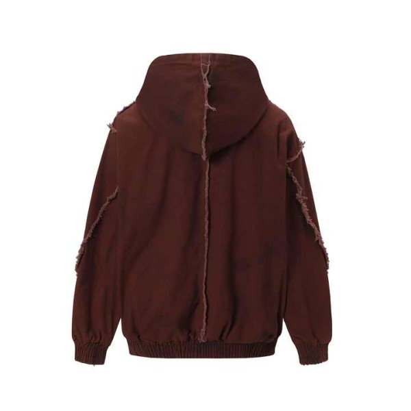 Men's Retro American Hooded Jacket Coat New Wasteland Style 100% Cotton
