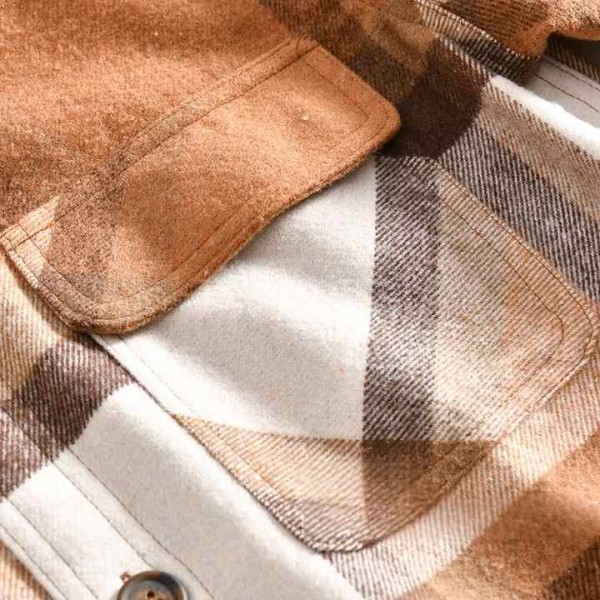 All Made Long Sleeved Shirt Men's Business Casual Versatile Small Checkered Shirt