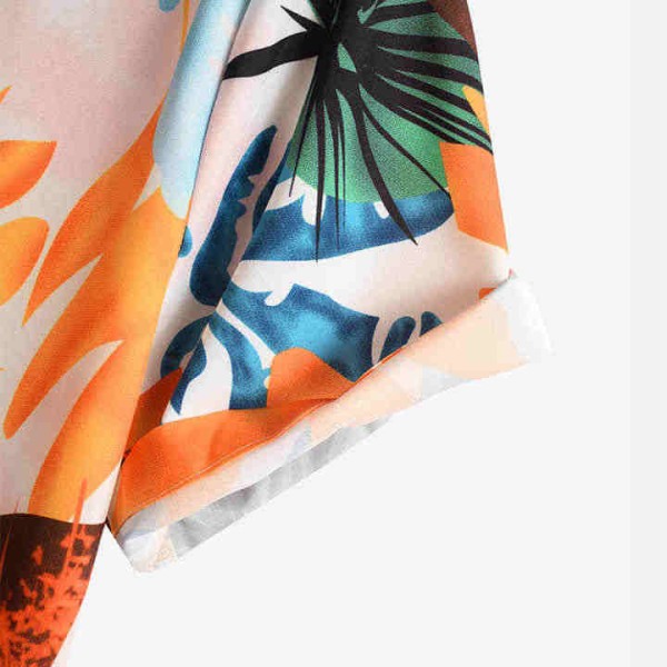 Casual Soft Summer Beach Hawaiian Beach Style Short Sleeve Shirt