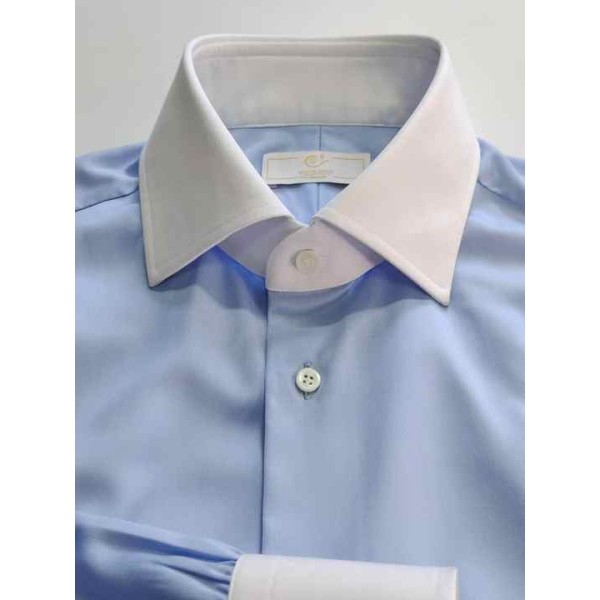 Men's Plaid Cotton Flannel Shirt with Long Sleeves Collar Solid Color