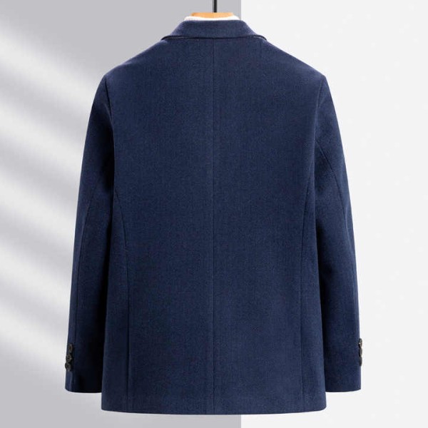 Men's Woolen Wool Coat Spring and Autumn Short Casual Fashion