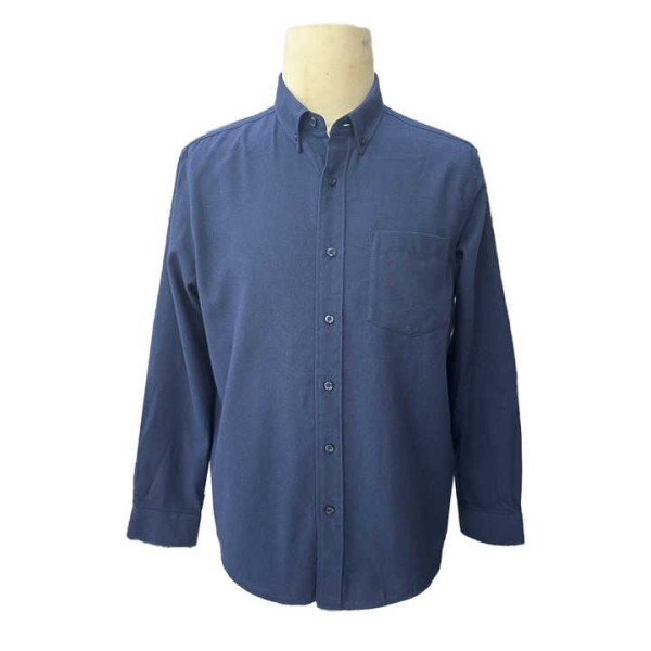 Cheap Men's Solid Color Flannel Shirt- 100% Cotton