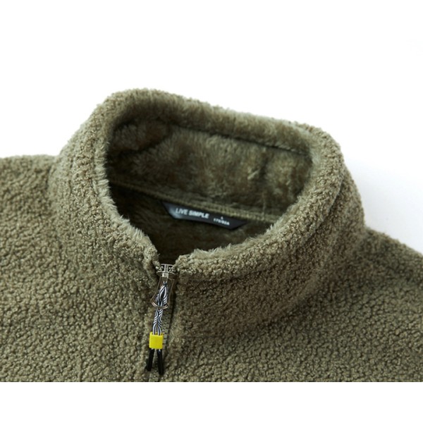 New Jacket Lambskin Coat Men's Plus Velvet Thickened Teddy Velvet