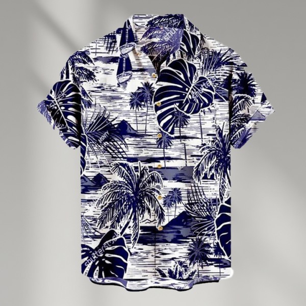Men's Summer Hawaiian Breathable Short Sleeve Shirt