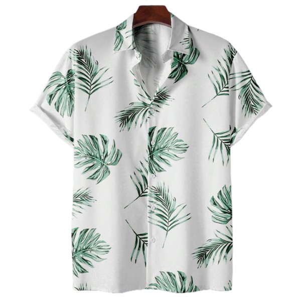 Summer New Men's Island Vacation Fashion Print Bea...