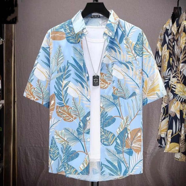 New Summer Hawaiian Blouse Vacation shirts With Quick Drying Beach