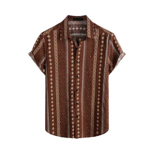Men's Hawaiian Shirt Short Sleeve Floral Beach Vac...