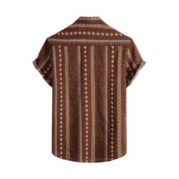 Men's Hawaiian Shirt Short Sleeve Floral Beach Vacation Aloha Shirt