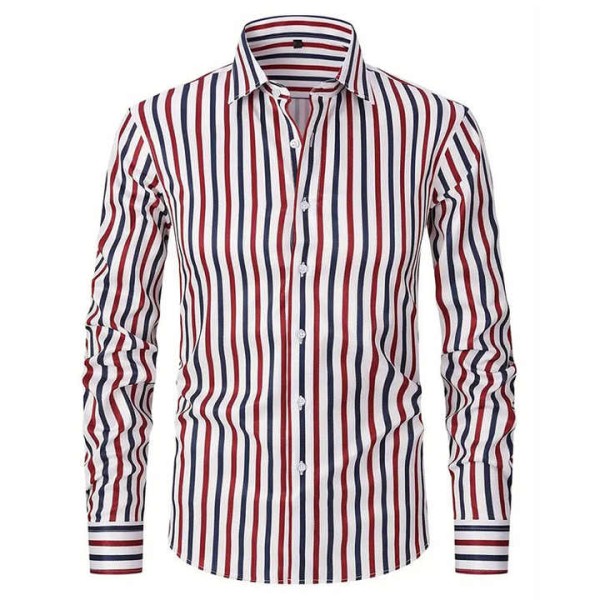 Latest Fashion Men's Stripe Design Print Casual Sh...