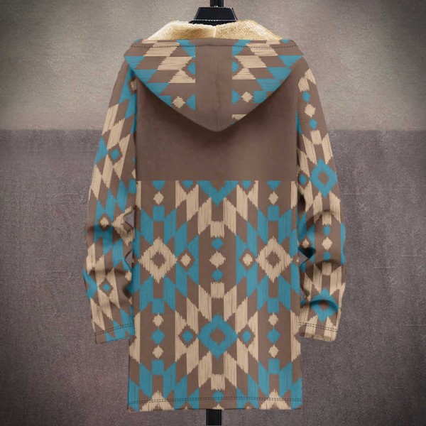 Men's Vintage Aztec Ethnic Wind Fashion Coat Long Sleeve Bomber Jacket