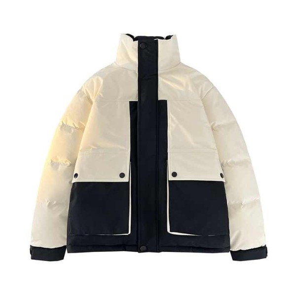 Men's New White Duck Thickened Winter Coat Casual ...
