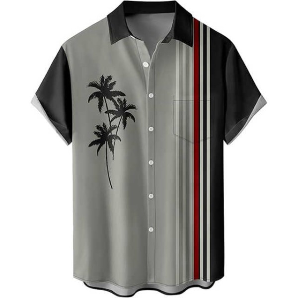 Hawaiian Shirts for Men Loose Short Sleeve Mens Be...