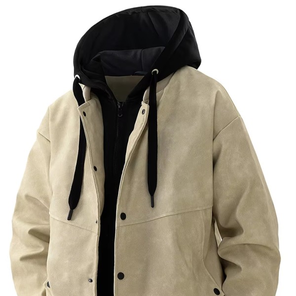Outdoor Corduroy Jacket Men Baseball Jacket Loose ...
