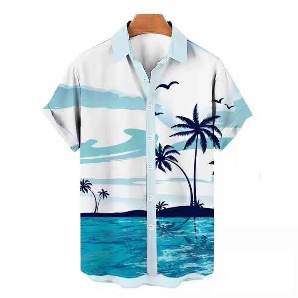Summer 3D Printed Coconut Tree Beach Graphic Vacat...