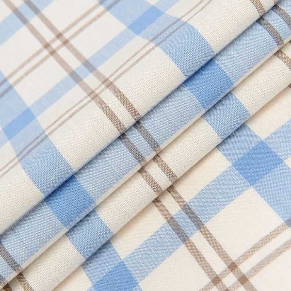 Big Size Button Down Gingham Shirts, Cotton Long Sleeve