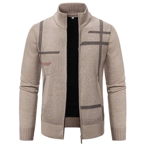 Fashion Sweater Men's Autumn Winter Knit Coat Jack...