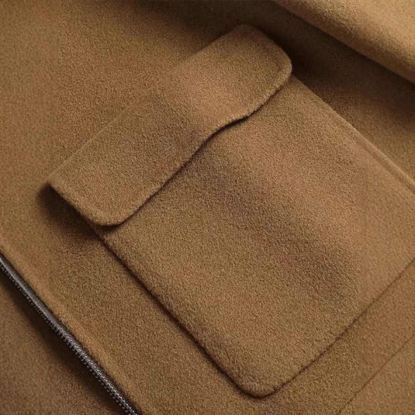 Autumn Winter Men's Thick Double-Sided Wool Coat