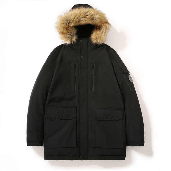 Printed Men's Padded Bubble Puffer Jacket Warm Win...