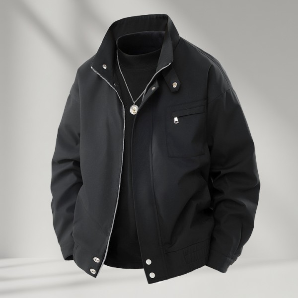 Men's Stand Jacket for Spring Autumn Versatile Casual Sports Coat