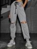 Hot Hole Haren Pants Casual Pants