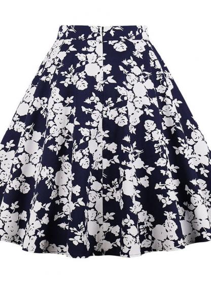 A-Line Floral Print Women's Mini Skirt