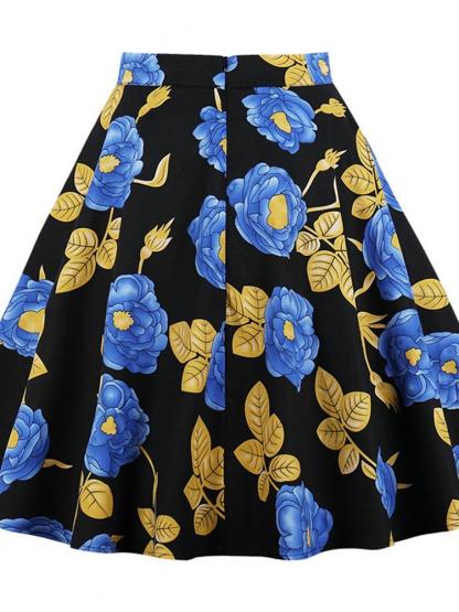 A-Line Floral Print Women's Skirt