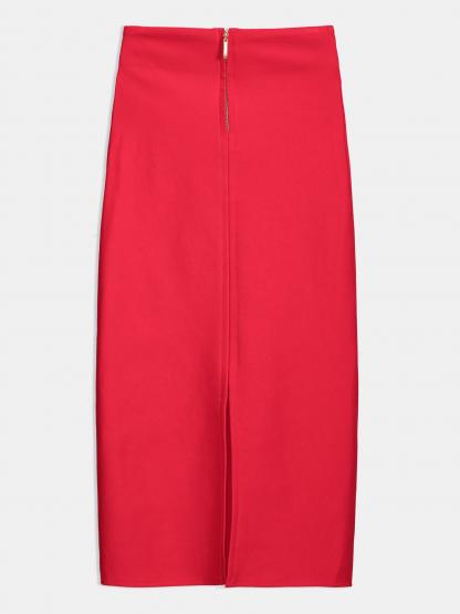 Plain Zipper Bodycon Casual Women's Skirt